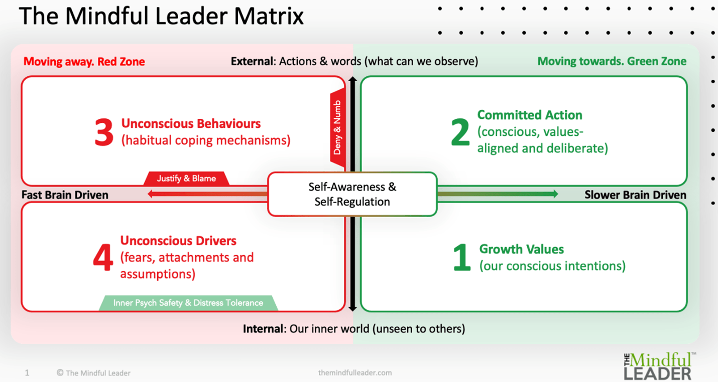 the mindful leader matrix